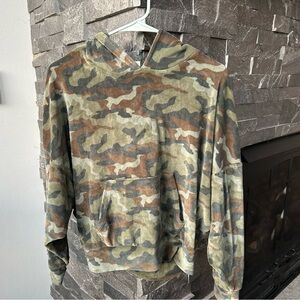 American Eagle Velour Camo Hoodie